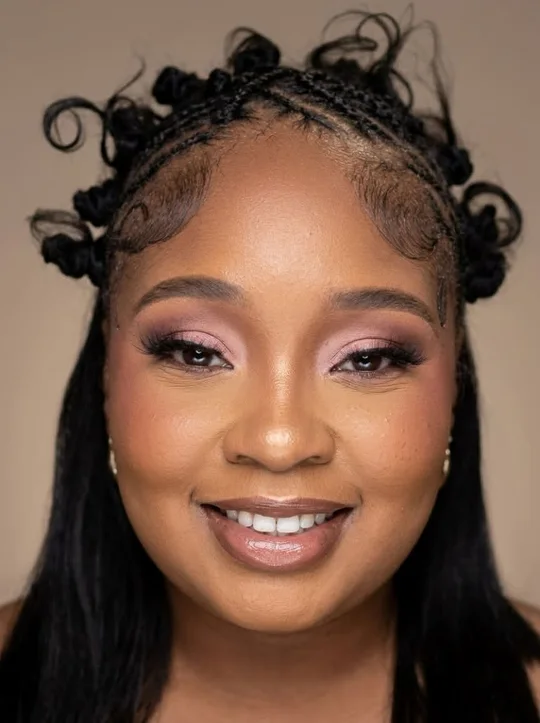 A close portrait of Shilah Turner smiling